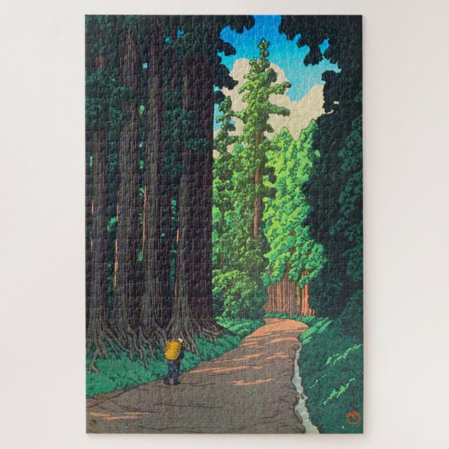 Road to Nikko by Kawase Hasui Japanese Art Jigsaw Puzzle (Vertical)