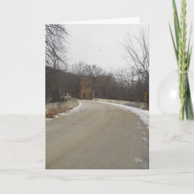 “Road to Oxford Mill Ruins” Christmas Card (Front)