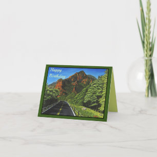 Road to Slide Rock, Sedona Folded Greeting Card