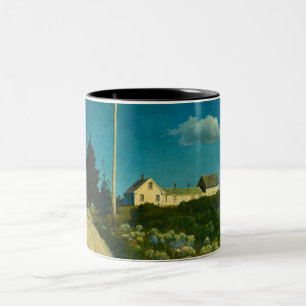 Road to the Jones House by Newell Convers Wyeth Two-Tone Coffee Mug