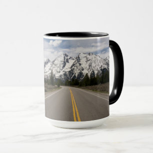 Road to the Teton Mountain Range Mug