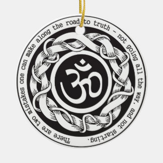 Road to Truth Devanagari Om Symbol Ceramic Ornament