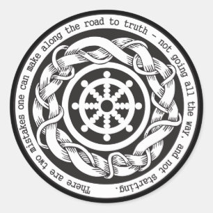 Road to Truth Dharma Wheel Classic Round Sticker