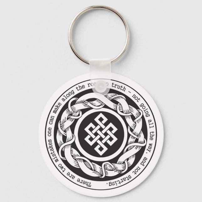 Road to Truth Endless Knot Keychain (Front)