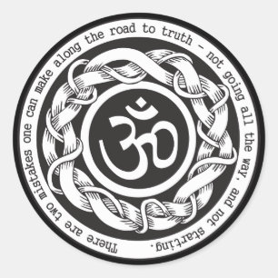 Road to Truth Om Classic Round Sticker
