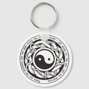 Road to Truth Yin Yang Keychain