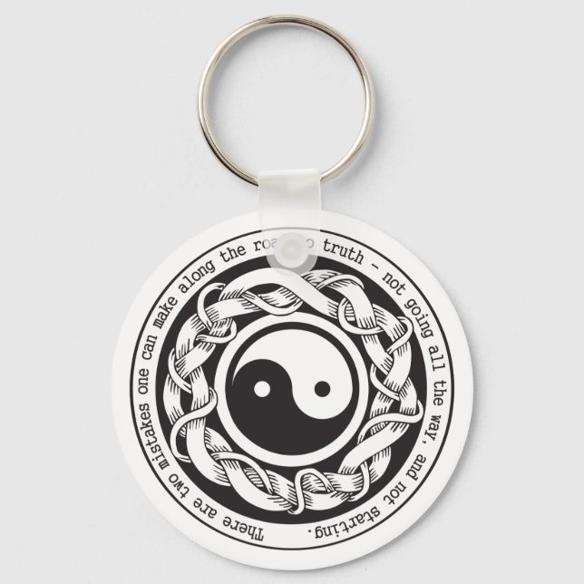Road to Truth Yin Yang Keychain (Front)