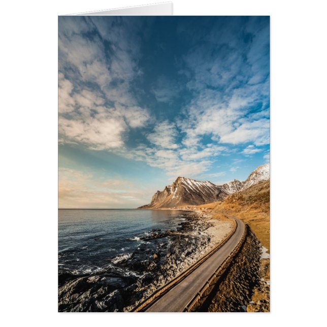 Road to Vikten Norway Landscape Card (Front)