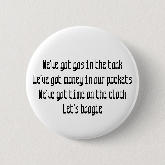 Road Trip 2 Inch Round Button (Front)
