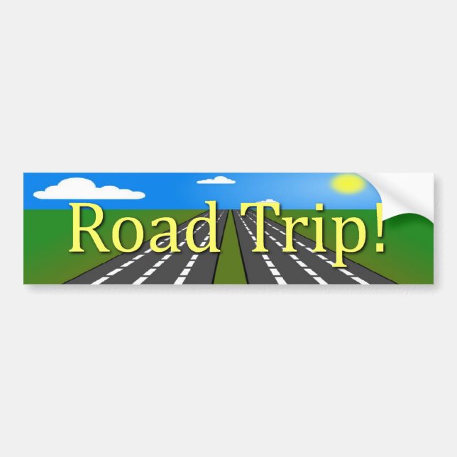 Road Trip! Bumper Sticker (Front)