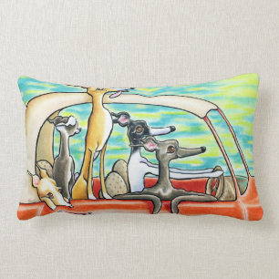 Road Trip by Andie Lumbar Pillow