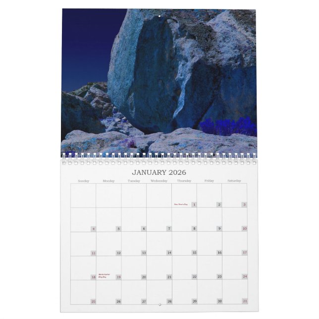 Road trip cale calendar (Jan 2026)