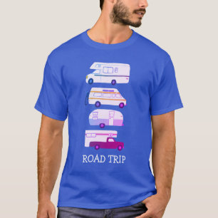 ROAD TRIP Campervan vanlife RV Trailer CUSTOM T-Shirt