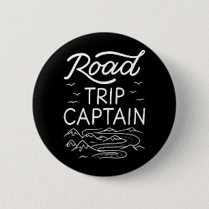 Road Trip Captain I 2 Inch Round Button