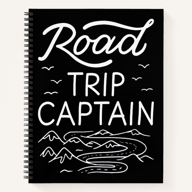 Road Trip Captain I Notebook (Front)
