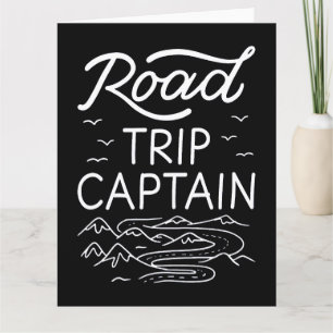 Road Trip Captain I - RV Pilot Camping Vacation Card