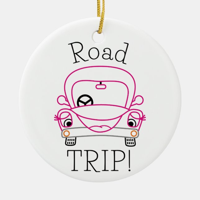 Road Trip Ceramic Ornament (Front)