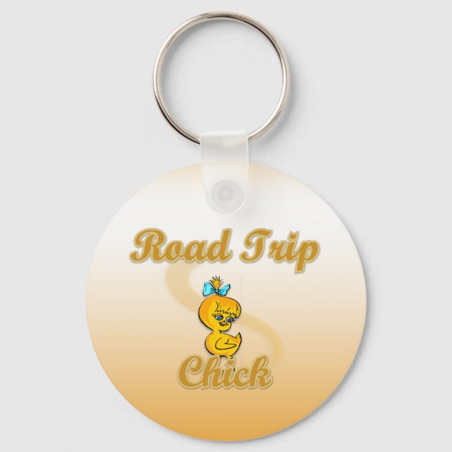 Road Trip Chick Keychain (Front)