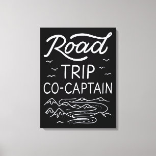 Road Trip Co-Captain I Canvas Print