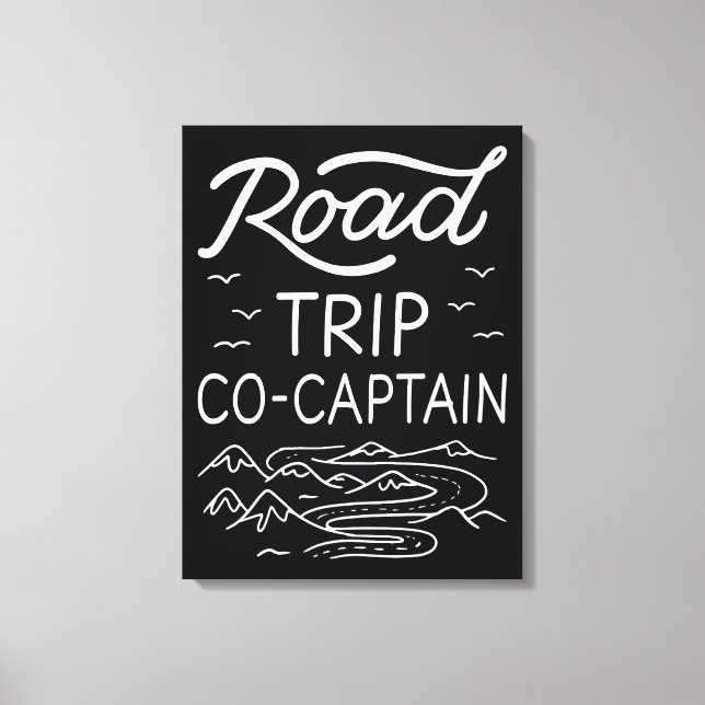 Road Trip Co-Captain I Canvas Print (Front)
