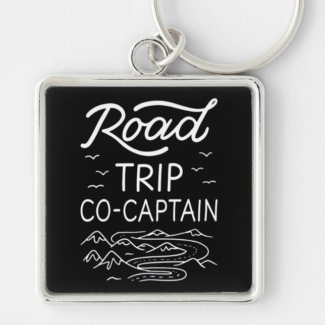 Road Trip Co-Captain I Keychain (Front)