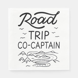 Road Trip Co-Captain I Napkin