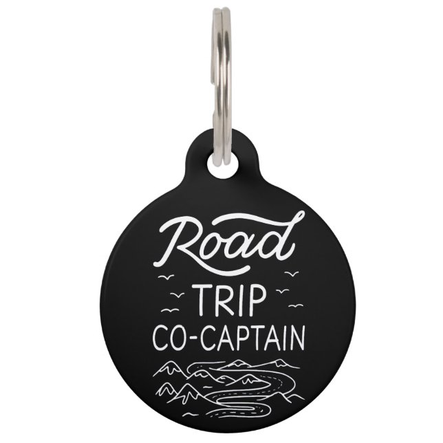 Road Trip Co-Captain I Pet Tag (Front)