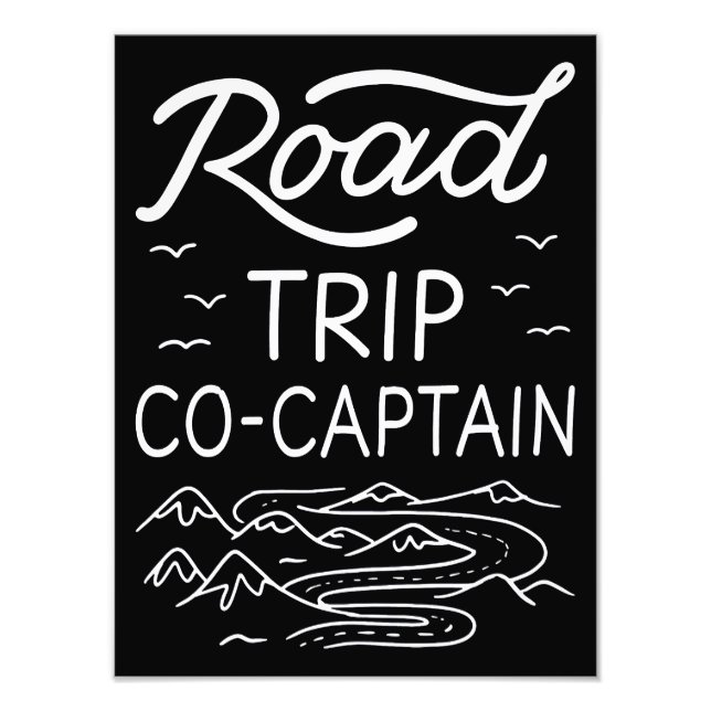 Road Trip Co-Captain I Photo Print (Front)