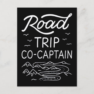 Road Trip Co-Captain I Postcard