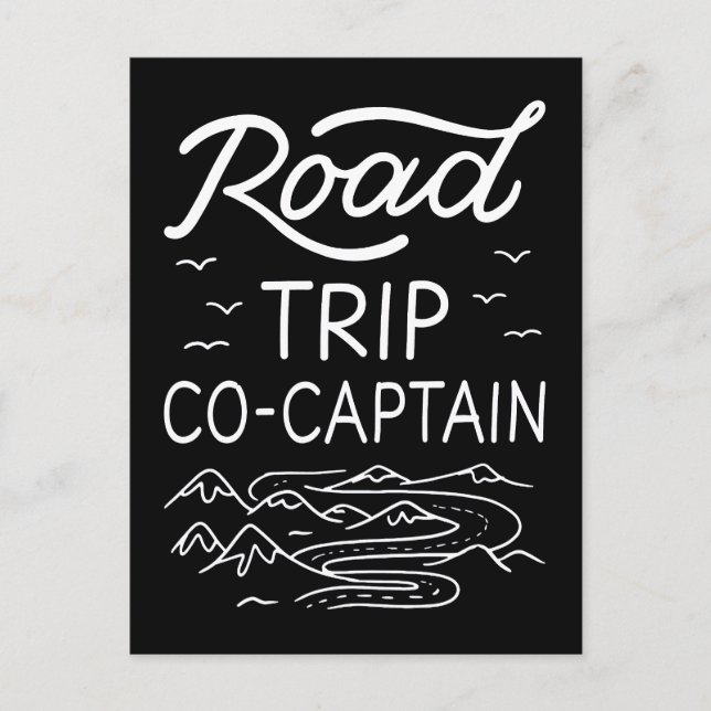 Road Trip Co-Captain I Postcard (Front)