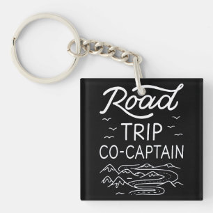 Road Trip Co-Captain I - RV Navigator Camping Love Keychain