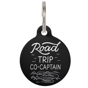 Road Trip Co-Captain I - RV Navigator Camping Love Pet Tag