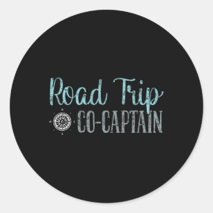 Road Trip Co Captain Road Trip 4 Classic Round Sticker