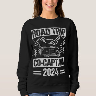 Road Trip CO-CAPTAIN Vacation Road Trip Travel Tra Sweatshirt