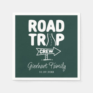 Road Trip Crew Family Summer Party Paper Napkin