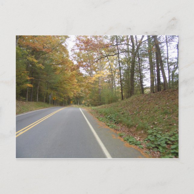 road trip in fall pennsylvania postcard (Front)