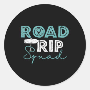 Road Trip Squad - Family Travel Hiking Camping And Classic Round Sticker
