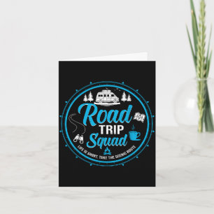 Road trip squad family vacation matching group card