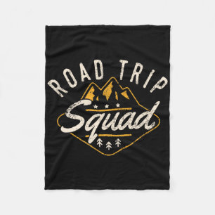 Road Trip Squad Shirt Hiking Camping Travel Men Wo Fleece Blanket
