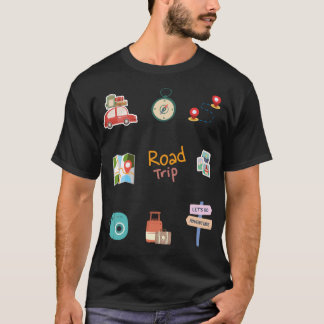 Road Trip Sticker T-Shirt