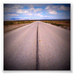 Road Trip Summer Vacation 4x4 Square  Photo Print