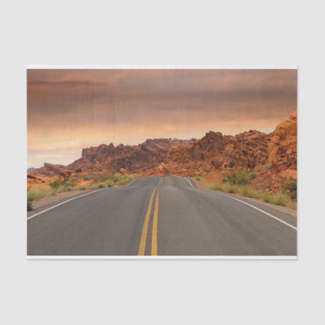 Road trip sunset tissue paper (Front)