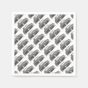 Road Trip Vintage Car Napkin