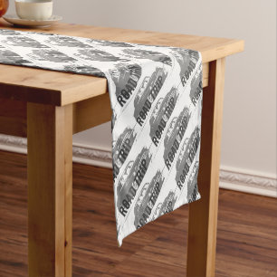 Road Trip Vintage Car Short Table Runner
