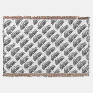 Road Trip Vintage Car Throw Blanket