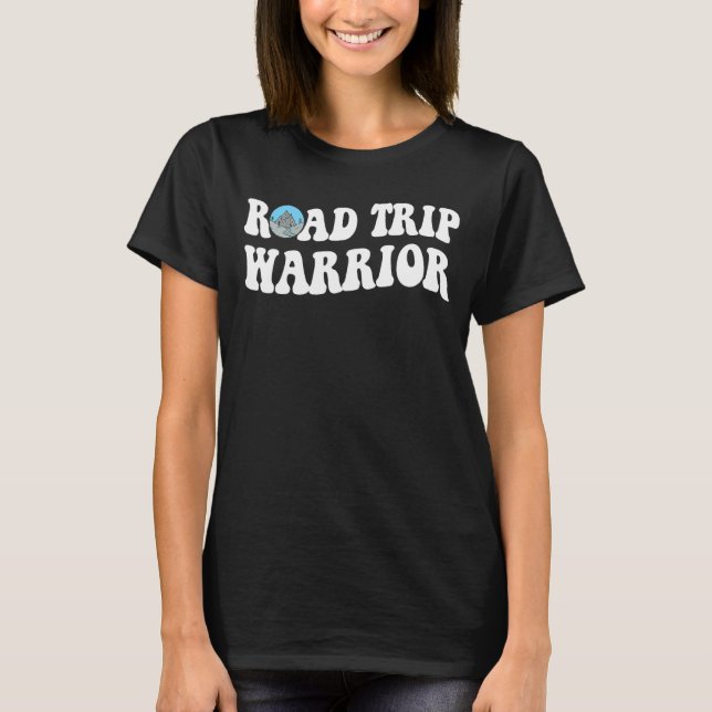 Road Trip Warrior Camping Road T-Shirt (Front)