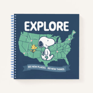 Road Trippin   Peanuts Explore Notebook