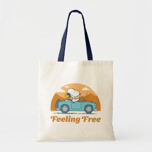 Road Trippin   Peanuts Feeling Free Tote Bag