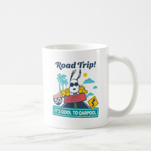 Road Trippin   Peanuts It's Cool To Carpool Coffee Mug