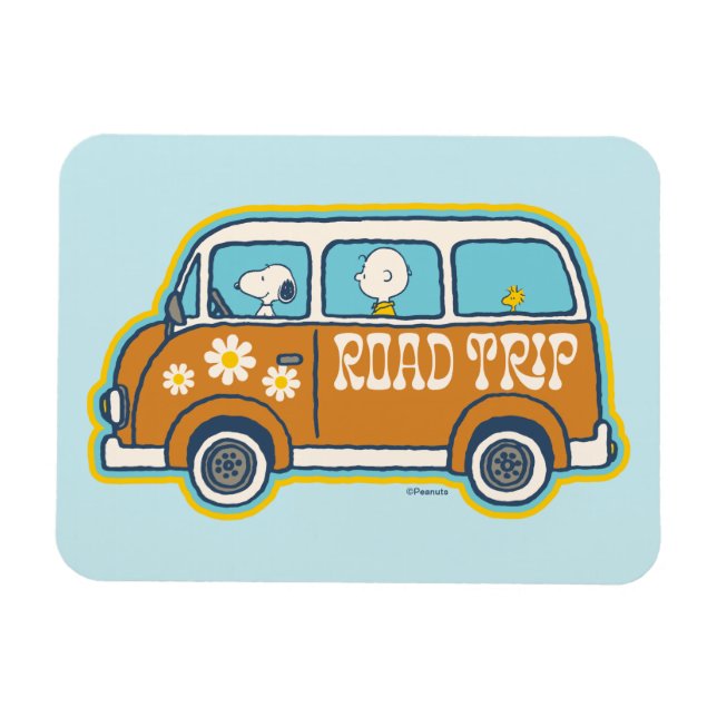 Road Trippin | Peanuts Road Trip Van Magnet (Horizontal)
